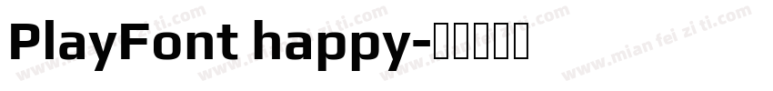 PlayFont happy字体转换